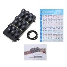 Guitar Chord Trainer with 18 Buttons Folk Guitar Chords Practice Assist Tool