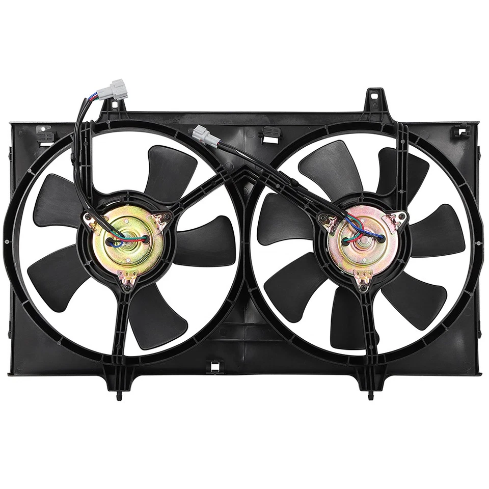 Radiator Condenser Cooling Fan Assembly For 1993-1997 Nissan Altima Foto 2 de 4