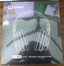 Cowin E7 Pro Wireless Active Noise Cancellation Over The Ear Headphones Black