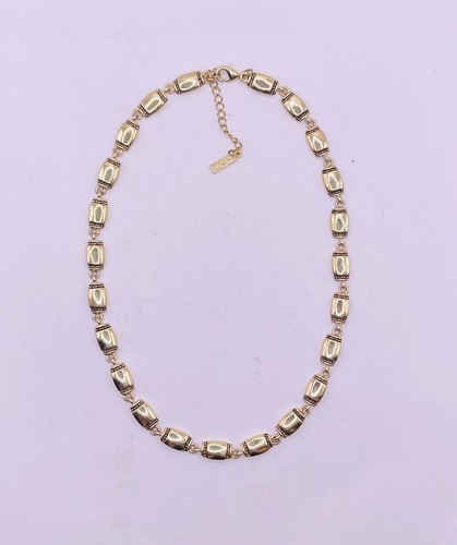 Vintage Napier Gold Tone Lobster Clasp Necklace 16"