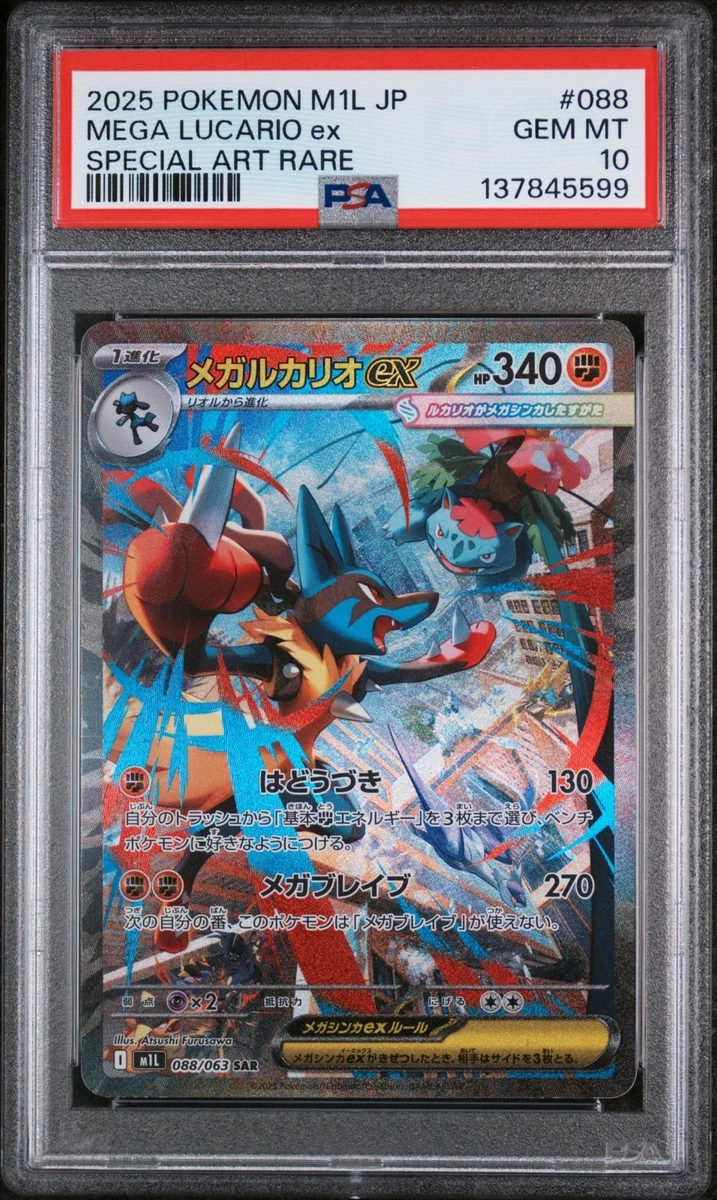 Pokémon TCG Grade 10 Lucario Individual Collectible Card Game