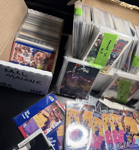 ๐ฅ MASSIVE ~1000 Karl Malone Basketball HOF NBA Card Lot โ ALL SLEEVED โ - Picture 4 of 9