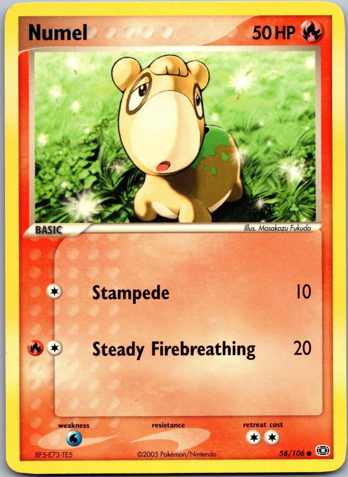Numel 58/106 Common Emerald Pokemon Near Mint
