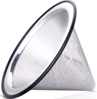 Compatible with Hario V60 Pour over Coffee Filter - Wide Metal Base Reusable Sta