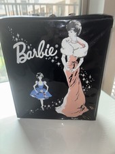 Vintage 1962 Barbie Ponytail Doll Trunk Mattel Black Vinyl Carrying Case AS IS