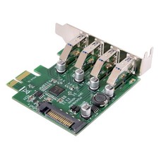 Image of Low Profile 4 Ports PCI-E to USB 3.0 HUB PCI Express Expansion Card Adapter6289