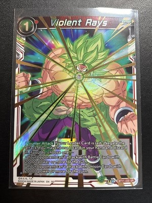 Dragon Ball Super Violent Rays BT11-030 SR Near Mint Vermilion Bloodline