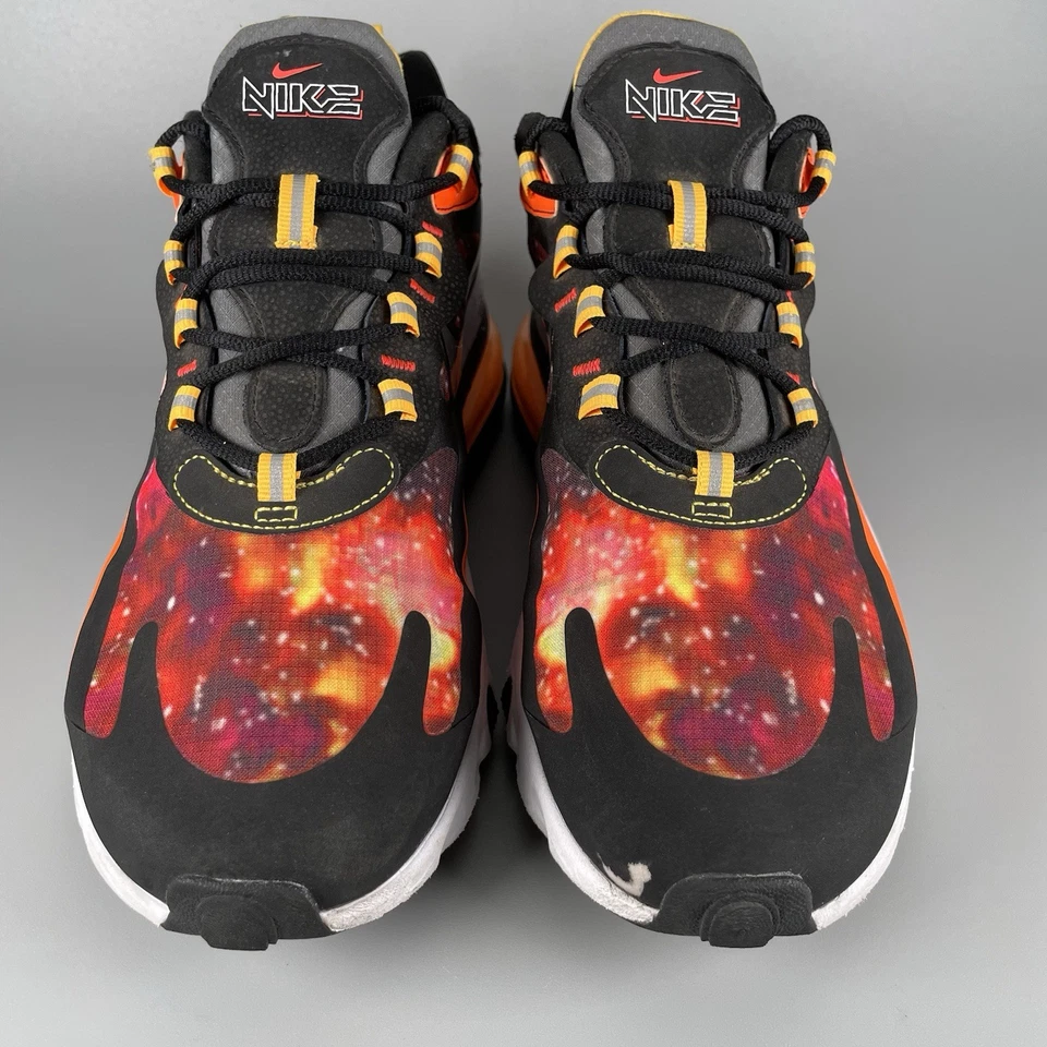 Nike Air Max 270 React Supernova 2020 Men’s 8.5 Orange Running Sneakers Athletic - Image 2 of 4