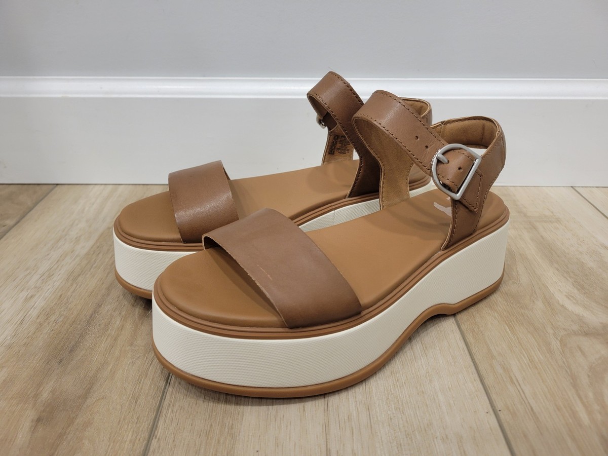 Sorel 2069731 Tan Dayspring Ankle Strap Women's Platform Sandal