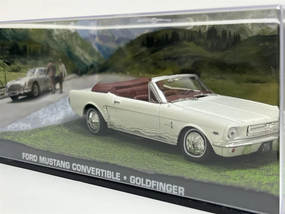 James Bond 007 Goldfinger Ford Mustang Convertible White 1:43 Eaglemoss GF1 - Image 3 of 4