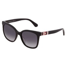 New Kate Spade KS KIYA/S Sunglasses 807 Black Dark Grey Gradient 53mm