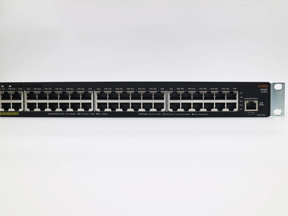 HPE Aruba JL256A 2930F 48G PoE+ 4SFP+ 370W Layer 3 Managed Switch, 1Y-Wty - Image 3 of 4