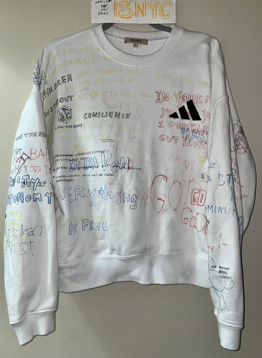 Yeezy season 5 handwriting adidas crew sweat sales
