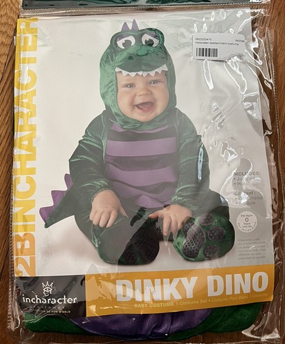 New Dinky Dino Dinosaur Infant Costume 12-18 Mo Incharacter - Picture 2 of 2