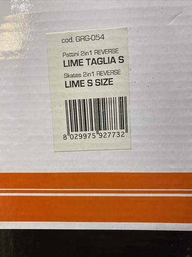8029975927732 Pattini EXTREME 2in1 Reverse Pattini A Rotelle. Taglie 30-33 Lime - Foto 2 di 4