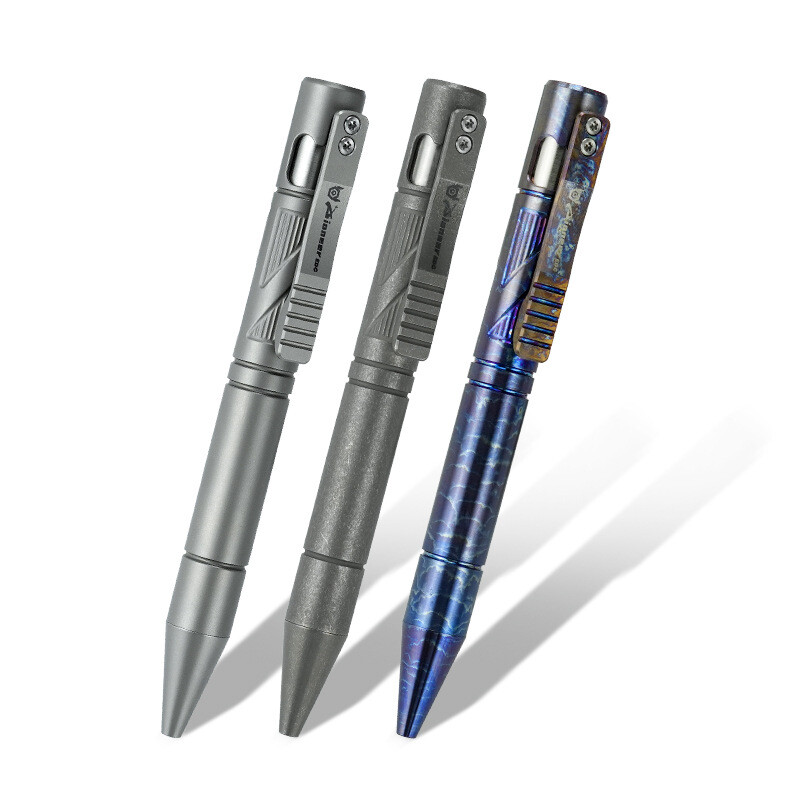 Titanium Ballpoint Pen Bolt Action Signature Writing Pocket Pen Business  Office