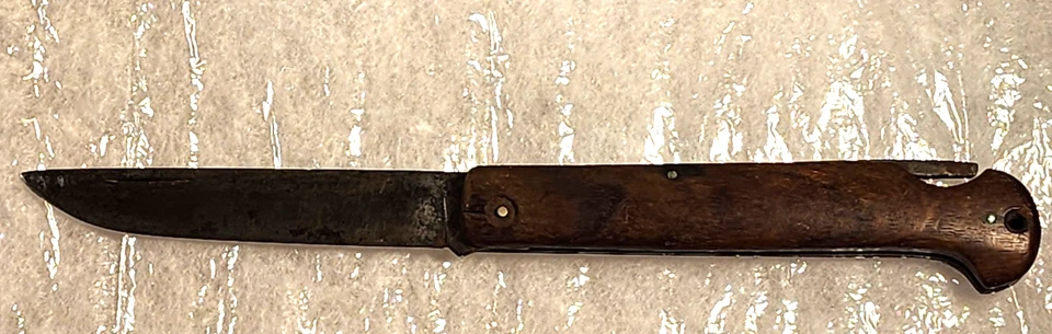 ANTIQUE HANDMADE FOLDING KNIFE 4 1/2" BLADE - Image 3 of 4