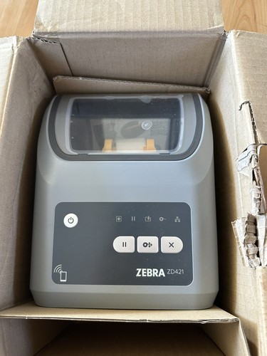 1 NEW! Zebra ZD421 Direct Thermal Desktop Label Printer ZD4A042-D01M00EZ