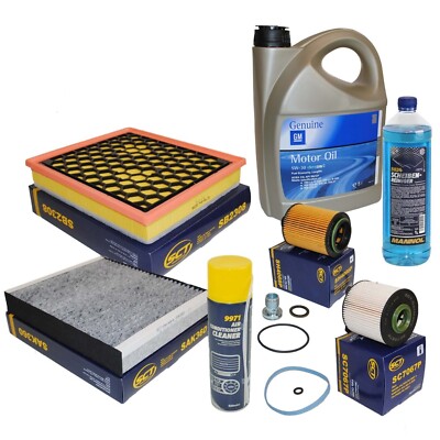 Inspektionspaket + 5L 5W30 Motoröl - Komplettset Für Opel Insignia B 2.0 CDTI