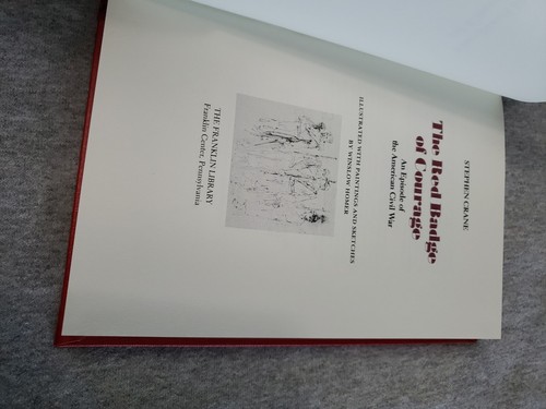 The Red Badge of Courage Stephen Crane Franklin Library 1981 Civil War - Imagen 9 de 10
