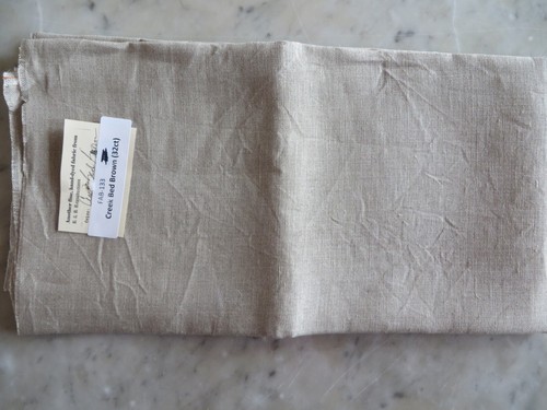 10% Off R & R Reproductions 32 count hand-dyed Belfast - Creek Bed Brown
