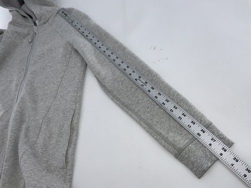 Ivivva Hooded Full Zip Yoga Jacket Sz 14 Girls Gray Cotton Polyester YGI S4-74 - Picture 10 of 11