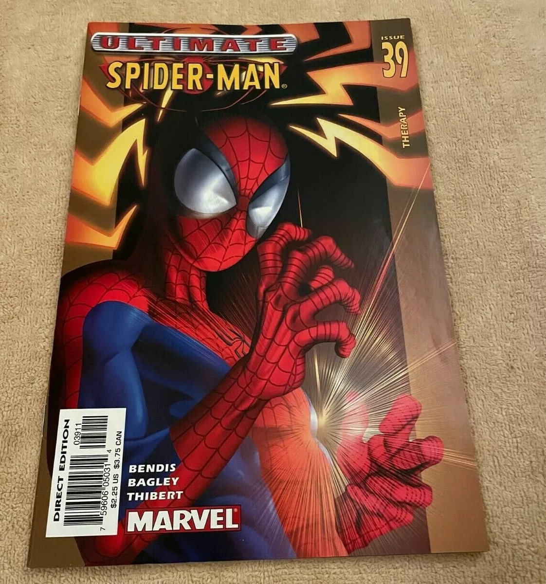 Marvel Ultimate Spider-Man - Issue 39 - Therapy; Bendis, Bagley, Thibert -  Comic