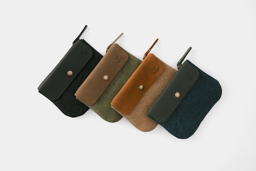 TRAVELER’S FACTORY Canvas Pouch Olive SS size W17.0xH12.0cm,W6.6xH4.7in - Bild 16 von 17