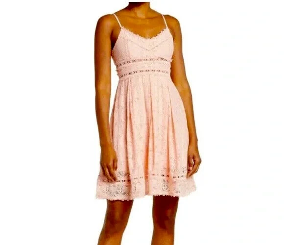 758 New NSR Provence Stretch Lace Mini Dress Sz L | eBay