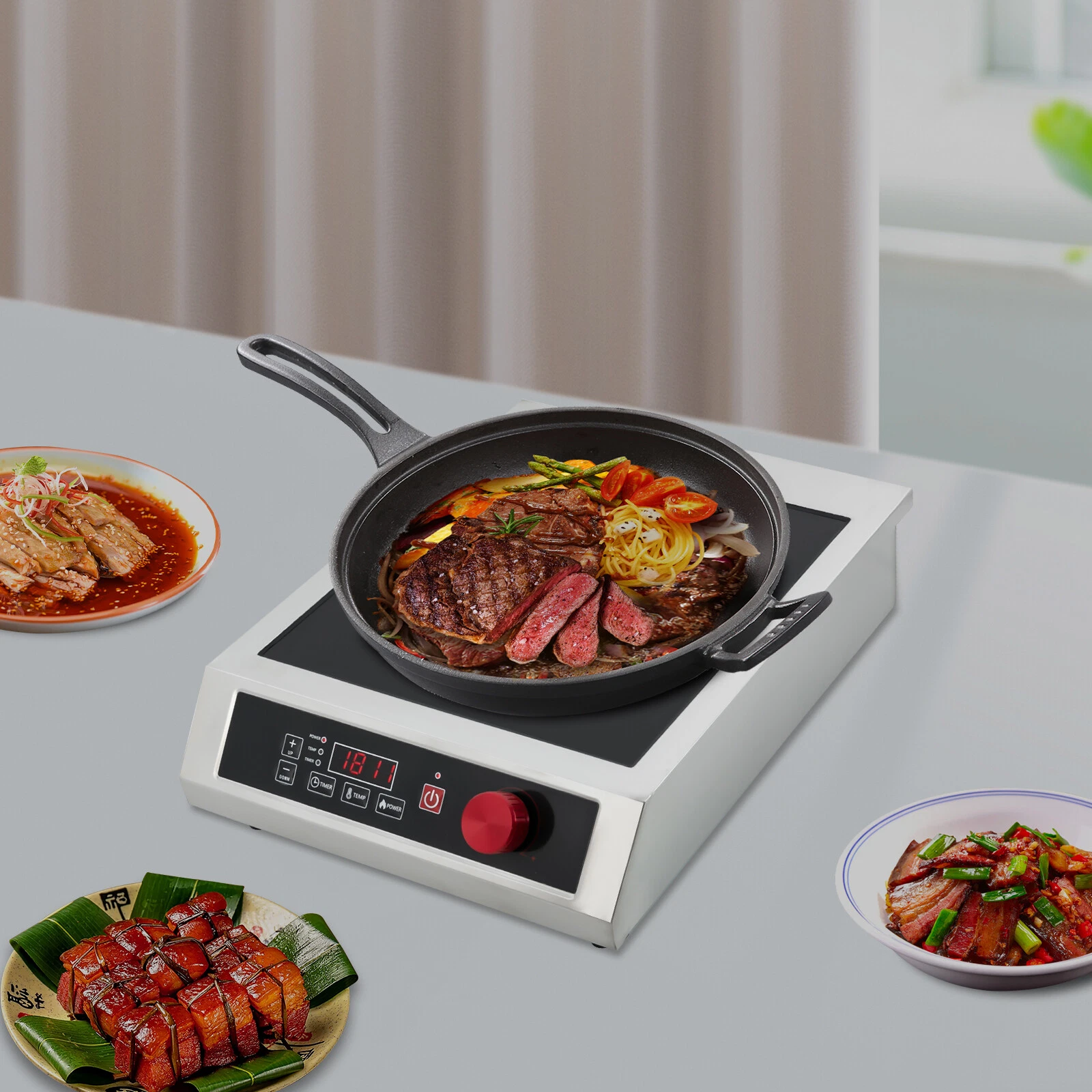 Commercial Induction Cooktop Powerful Electric Induction Burner W/Digital Sensor
Opens in a new wind