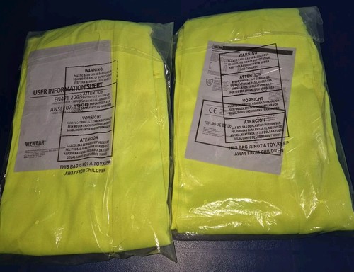 Vizwear Polycotton Trousers 2XL W40-42" Yellow Reflective VWR271 Inside Leg 30" - Picture 2 of 3