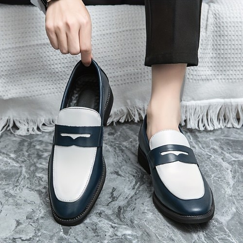 Penny Loafers Wear-resistant Slip On Semi-formal Dress Shoes Business Men Trendy - Picture 13 of 26