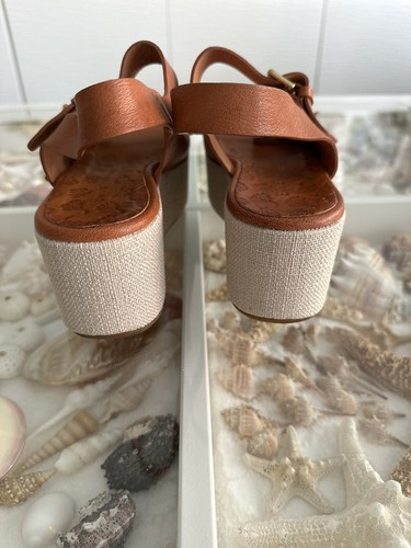 Chie Mihara Women's Olaf Slingback Platform Sandal Size 38 Made In Spain - Picture 4 of 6