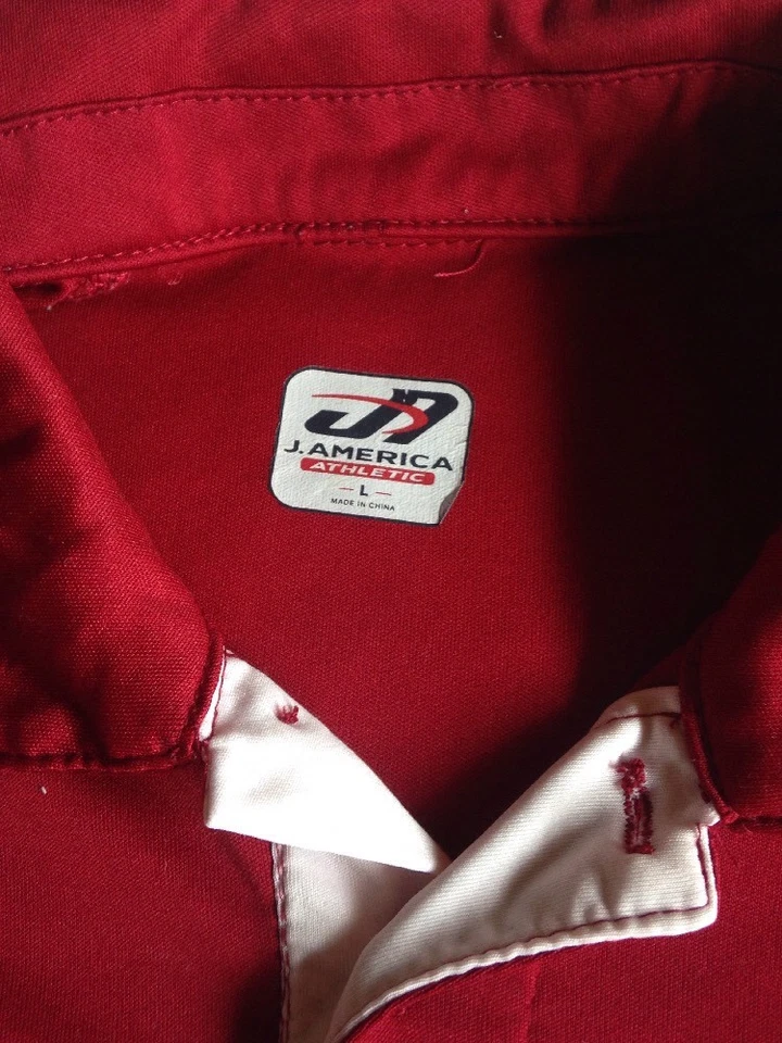 Indiana University Mens L  Short Sleeve Polyester Polo Shirt J America - Image 3 of 4