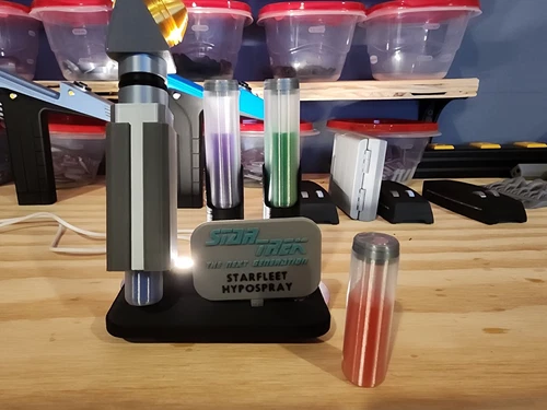 Star Trek TNG Hypospray! Calling Dr. Crusher! NEW and Improved Vials!