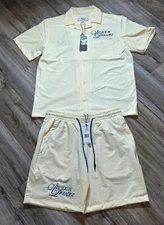 Jordan Craig Oakland Mechanic 2pc. Short Set (Cream)
