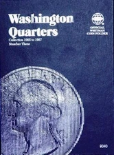 Washington Quarters Coin Folder 1965 1987 Whitman Album No 3 9040 New Gift Idea