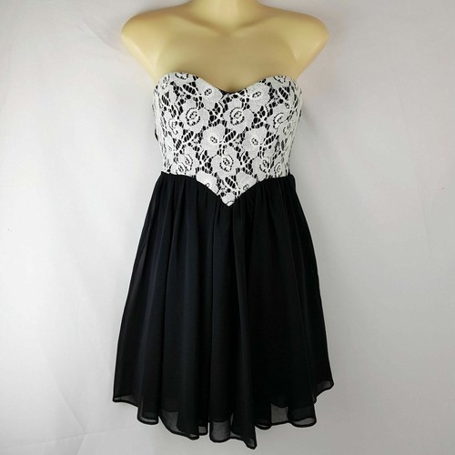 DOTTI Black White Lace Women's 