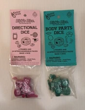 Vintage Koplow Games 1995 Dirk's Dice DIRECTIONAL & BODY PARTS universal NEW