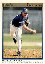 1991 O-Pee-Chee Premier #46 Willie Fraser Toronto Blue Jays