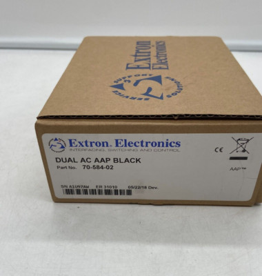 NEW EXTRON ELECTRONICS DUAL AC AAP BLACK 70-584-02 Free Shipping