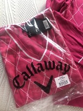 Callaway Golf Pullover Pink Sweater XL Neu Ovp