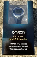 Omron HR-210 Heart Rate Monitor Watch Alarm Stopwatch Brand New