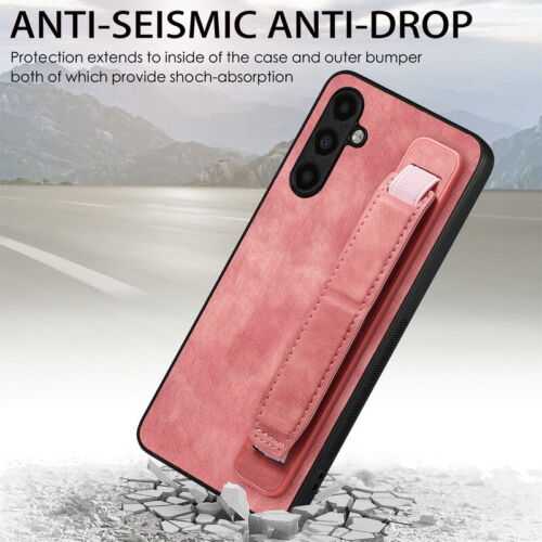 Hand Strap Stand Case For Samsung S25 S24 S23 Ultra S22 A54 A05 Shockproof Cover - Picture 5 of 20
