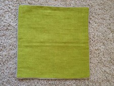 Crate and Barrel Woven Fiber Pillow Cover-VIBRANT LIME -18" x18"- NWOT