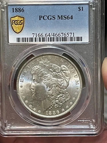 $1 1886 Morgan Silver Dollar PCGS MS-64