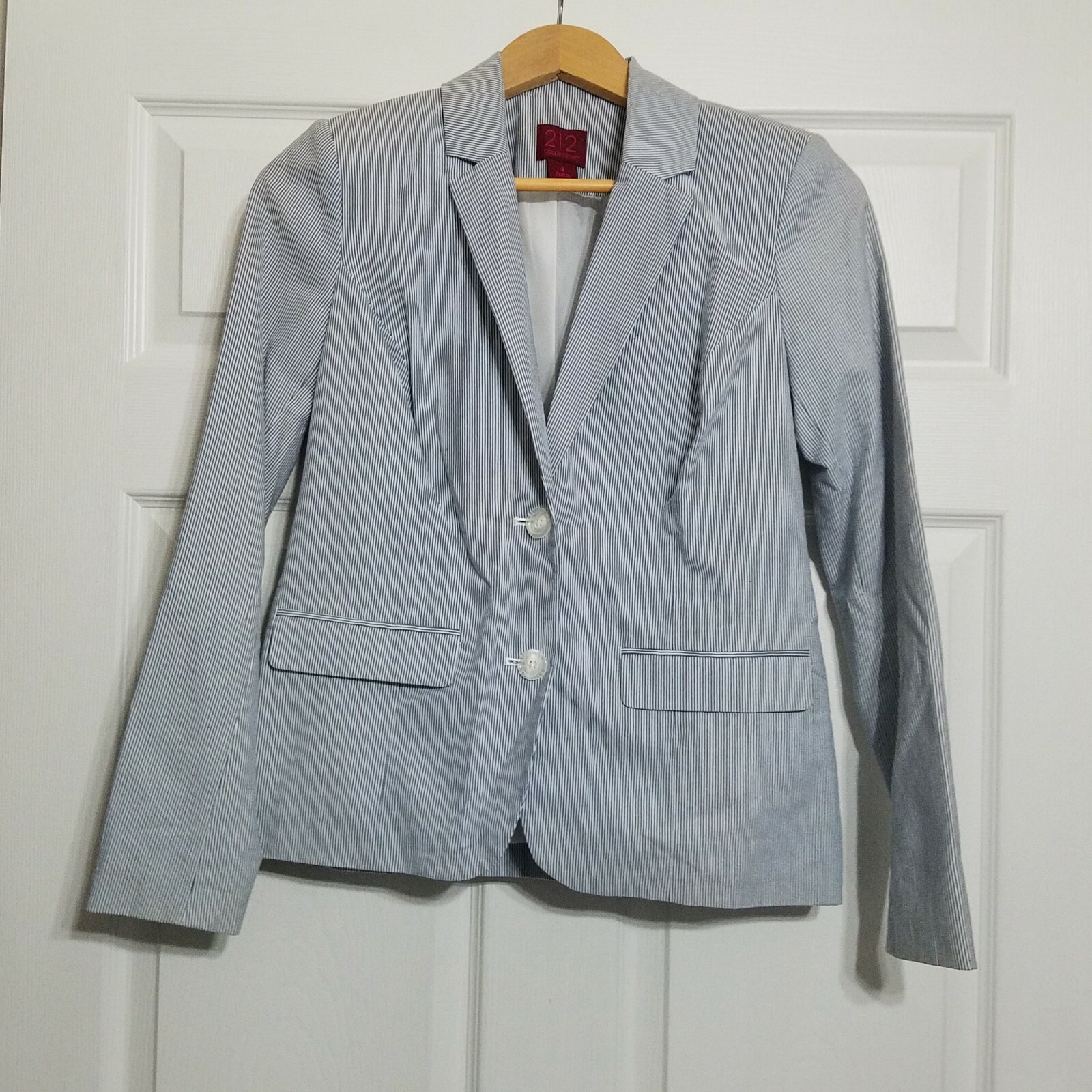 212 Collection Classy Button Front Blazer ~ Sz 4 … - image 2