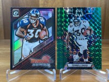 2023 Donruss Optic Terrell Davis Retro Series Silver #23 + Mosaic Green Broncos