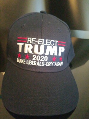 Red 2020 Presidential Re-Rlect Trump Make Liberals Cry Again Embroidered Hat Red 2020 Presidential Re-Rlect Trump Make Liberals Cry Again Embroidered Hat