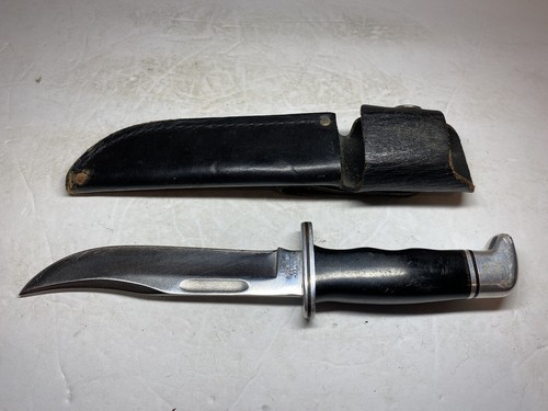 Vintage Buck 119 Fixed Blade Knife With Original Leather Case